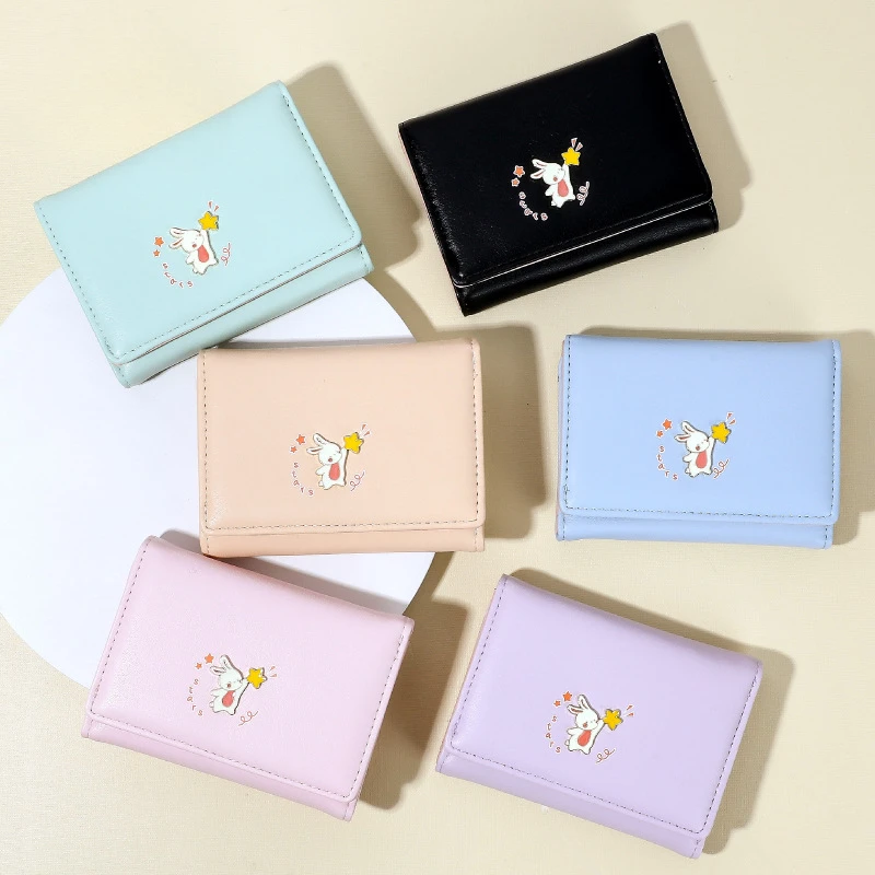 

New Little Bunny Ladies Small Fresh Purse Cute Multi-card Girl Purse Purses for Women Wallet for Women