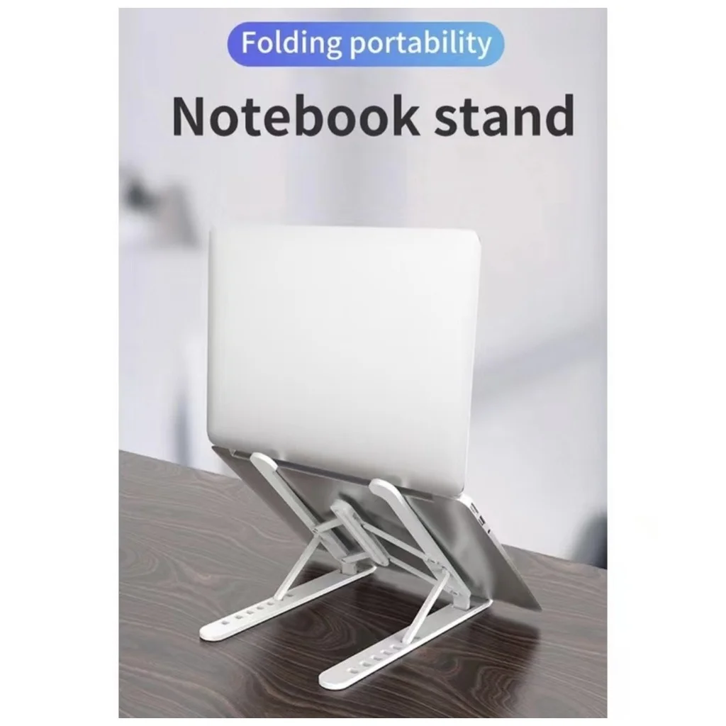 Suporte Base Notebook Tablet Portátil Regulável Dobrável de MEtal e Plastico - 4