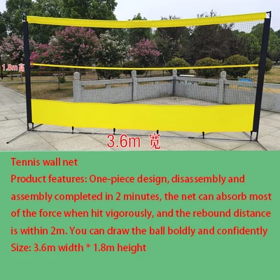 Rete Da Rimbalzo Tennis 5.9x11.8ft - Per Allenamento Interno/Esterno