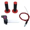 Motorcycle Grips With 1/4 Quick Turn Throttle Settle 1200MM Throttle Cable For Handlebar Dirt Pit Bike Motocross Parts