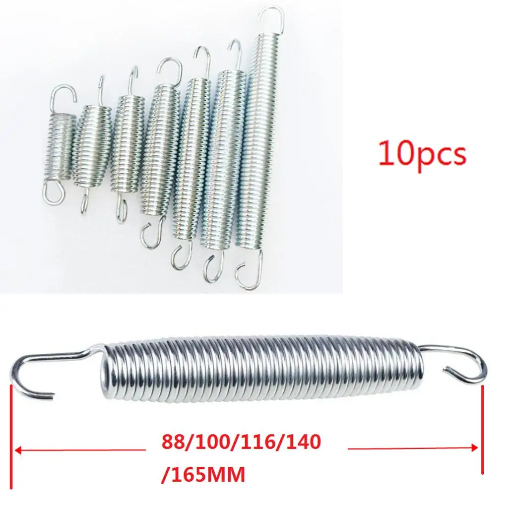 10 Pcs Stainless Steel Chrome-plated High Strength Professional Trampoline Springs Trampolines Hardware Accessories 3.5-6.5'' 10 Pcs Stainless Steel Chrome-plated High Strength Professional Trampoline Springs Trampolines Hardware Accessories 3.5-6.5''