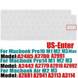 Universal Silicone Keyboard Cover with Touch ID Protection (US clear)