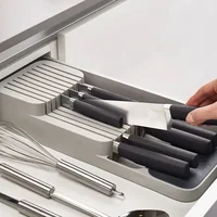Multipurpose Practical Drawer Organizer Knives Separation Finishing Storage Box Knife Organizer Kitchen Accessories High Quality 1