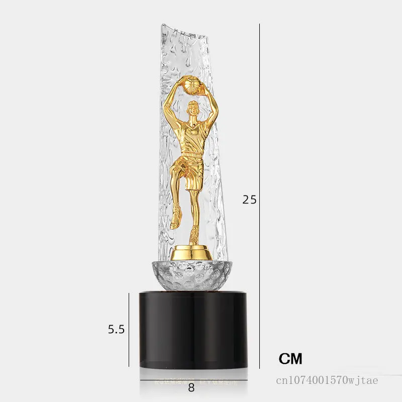 Metal figure sculpture crystal trophy Customized award Basketball,football,running,table tennis,Martial arts,cycling,golf trophy
