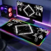 RGB Jujutsu Kaisen Mouse Pad Large Gamer Mousepad Desk Accessories Office Pc Gaming Computer Table Deskmat Mausepad Offices Mat 1