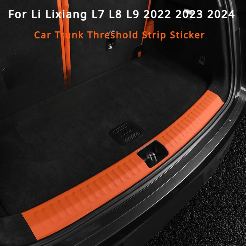 Per Li Lixiang L7 L8 L9 2022 2023 Car Trunk Soglia Strip Sticker Tronco Pannello Protettivo Posteriore Fit Leading Ideal L7/L8/L9