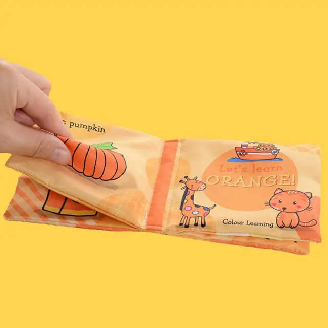 Baby Soft Cloth Book for Newborns 0-36 Months 3D Cloth Books Hand Puppet Educational Toy for Kids Gift 4