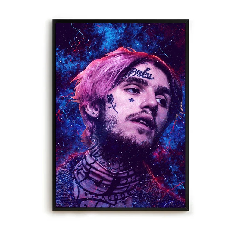 

Picture on the Wall Decor Rapper Decorative Paintings Lil Peep Hip Hop Posters Poster Aesthetic Room Decoration Home Decorations