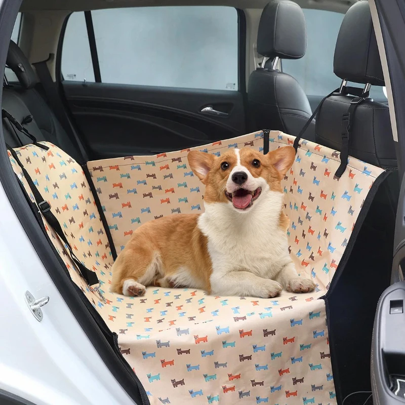Foldable Dog Car Seat Cover Hanging Bag with Zipper Scratch & Hair Resistant Pet Back Seat Carriers Protector for Cars Truck SUV Foldable Dog Car Seat Cover Hanging Bag with Zipper Scratch & Hair Resistant Pet Back Seat Carriers Protector for Cars Truck SUV