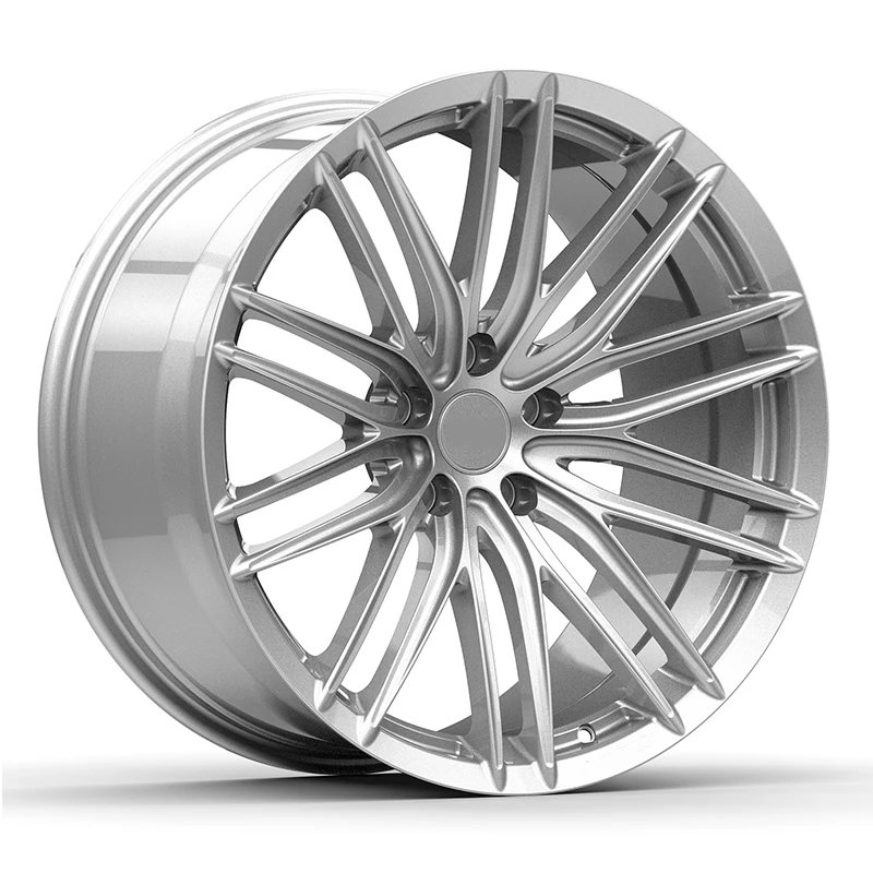 Cerchi Per Auto All'Ingrosso Argento Brillante 20 Pollici 5X112 5X120 Cina Per Bmw Cnc 18 Gun Cerchi In Metallo E Argento Logo Personalizzato Accettat