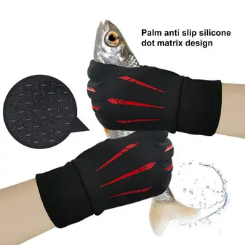 Winter Fishing Gloves 2 FingerFlip Waterproof Winter Heating Gloves Windproof Men Women Warm Protection Fish Angling Gloves 5