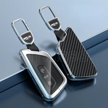 Lega TPU Car Remote Key Case Cover Shell Fob per VW Volkswagen Golf 8 2020 Skoda Octavia A8 2021 SEAT Leon MK4 accessori - Lega TPU Car Remote Key Case Cover Shell Fob per VW Volkswagen Golf 8 2020