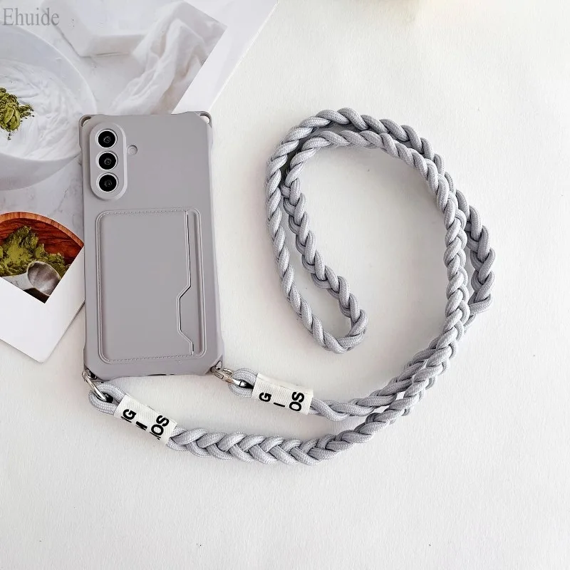 Luxuriöse Lanyard-Hülle für Samsung Galaxy S25 Ultra S24 FE S22 S26 S23 Plus A56 Stoßfeste Kartenhalter-Hülle mit Umhängeband – Detail 12
