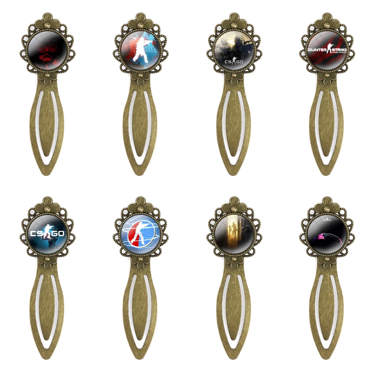 

Counter Strike Creative Metal Bookmarks Gift For Friends Stationery School Office Supply