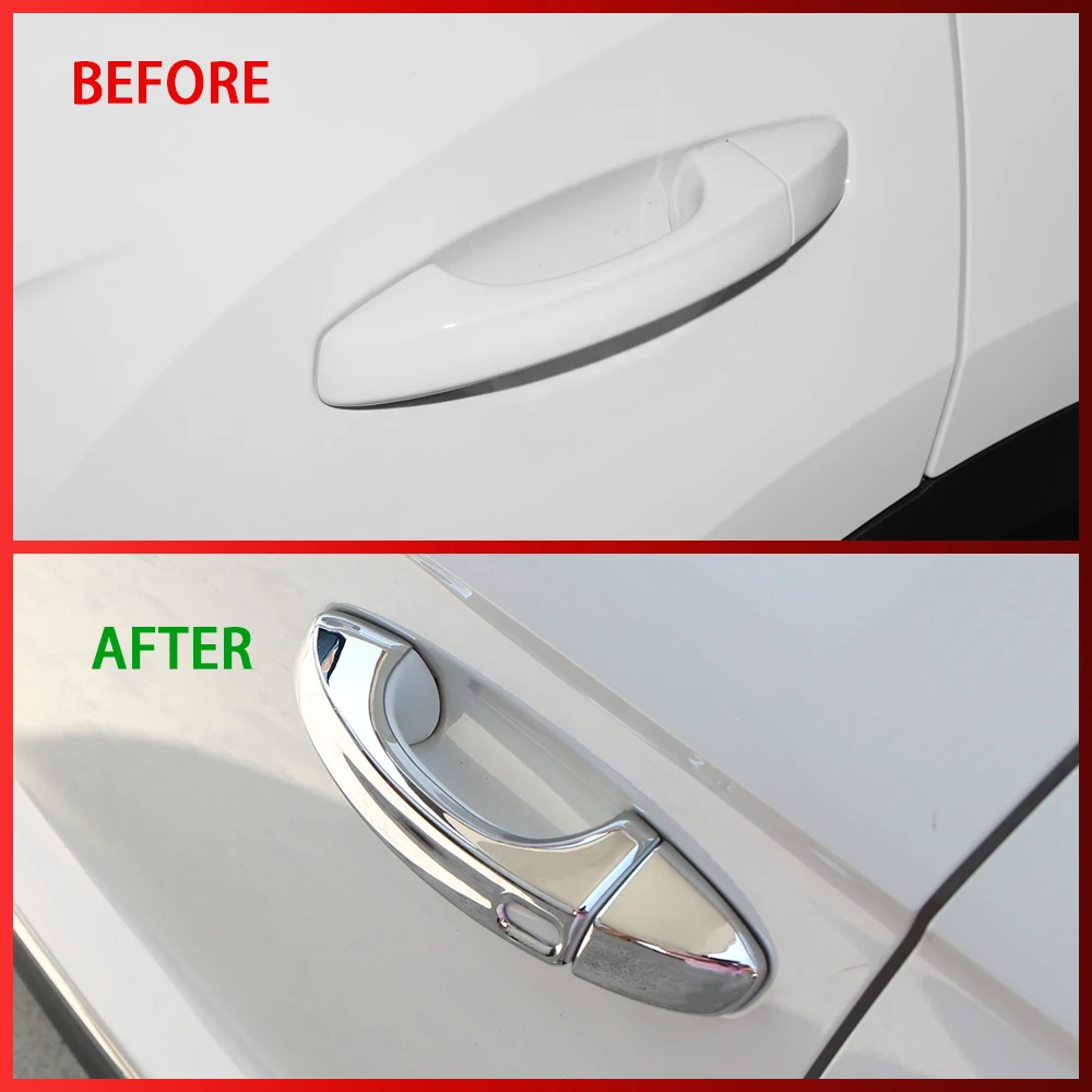 Per Vw T-Roc 2018-2022 Volkswagen T Roc Troc Chrome Car Side Door Maniglia Copertura Trim Sticker Accessori Per Lo Styling