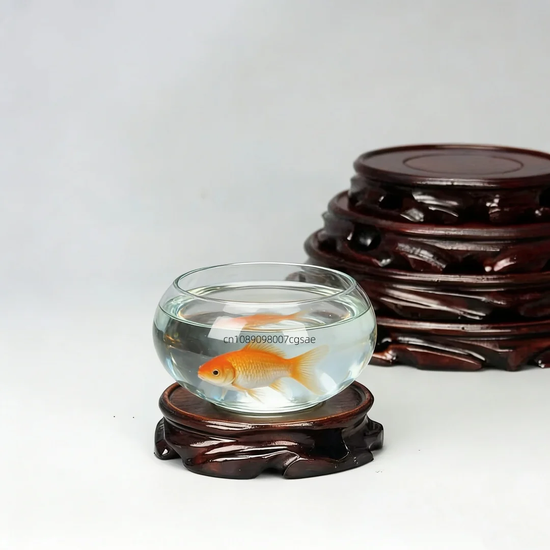 Premium Massivholz Mini Runder Sockel - Präsentationsständer für Figuren, Vasen, Bonsai-Töpfe & Teetabletts Wohndekor Podest