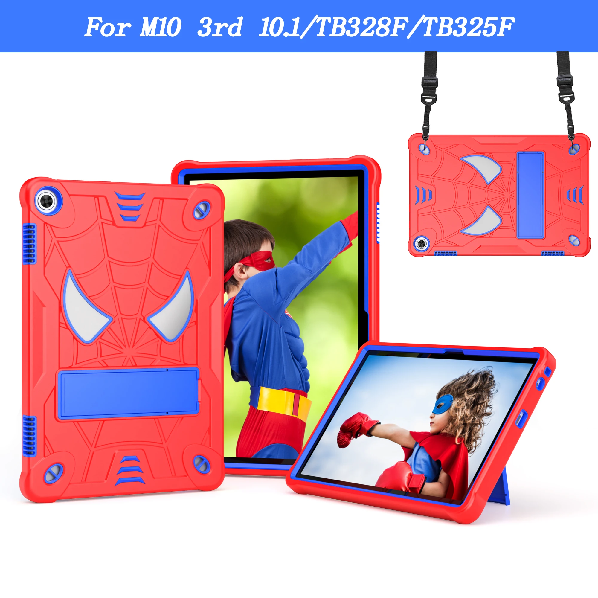 Tablet Cover com Kickstand Strap para Crianças Capa para Lenovo M10 3rd Gen 2023 10.1 Tb328fu Tb328xu Plus Tb125fu 128fu Xiaoxin Pad 10.6 2023 - Imagem 6