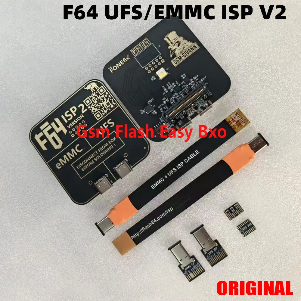 2026 최신형 F64 UFS/EMMC ISP V2 F64 플래시 64 UFS eMMC ISP 어댑터 (플래시 64 라이트 F64 울트라 툴박스용)