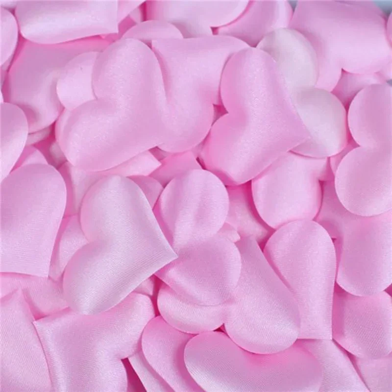 100pcs/bag Heart Shaped Petals Wedding Valentines Day Toss Table Decorations Birthday Decorations