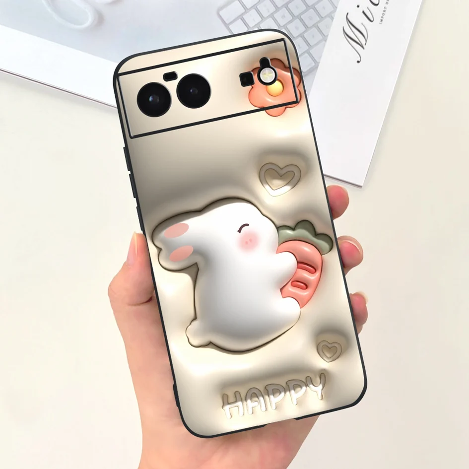 Astronaut-Themed Shockproof Silicone Case - Cute and Durable Cover