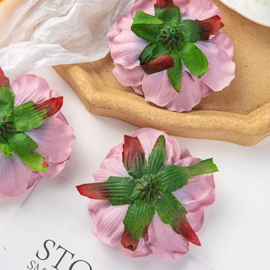 40/80PCS 인공 꽃 저렴한 홈 장식 웨딩 가든 로즈 아치 실크 다알리아 예쁜 피오니 가랜드 예술적 드레스 액세서리