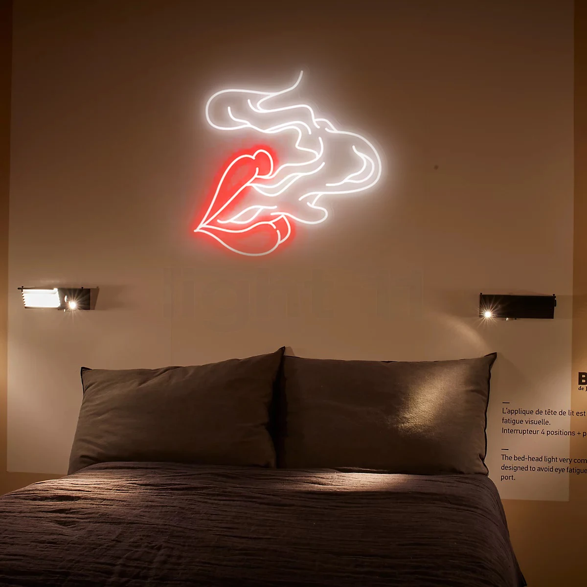 Relax LED Neon Sign Light For Bedroom Mouth Night Lamp Holiday Wall Decoration Gift Home Wall Art led love neon sign light usb battery operated wall night lamp kids room home table party bedroom art decor festival bar gifts