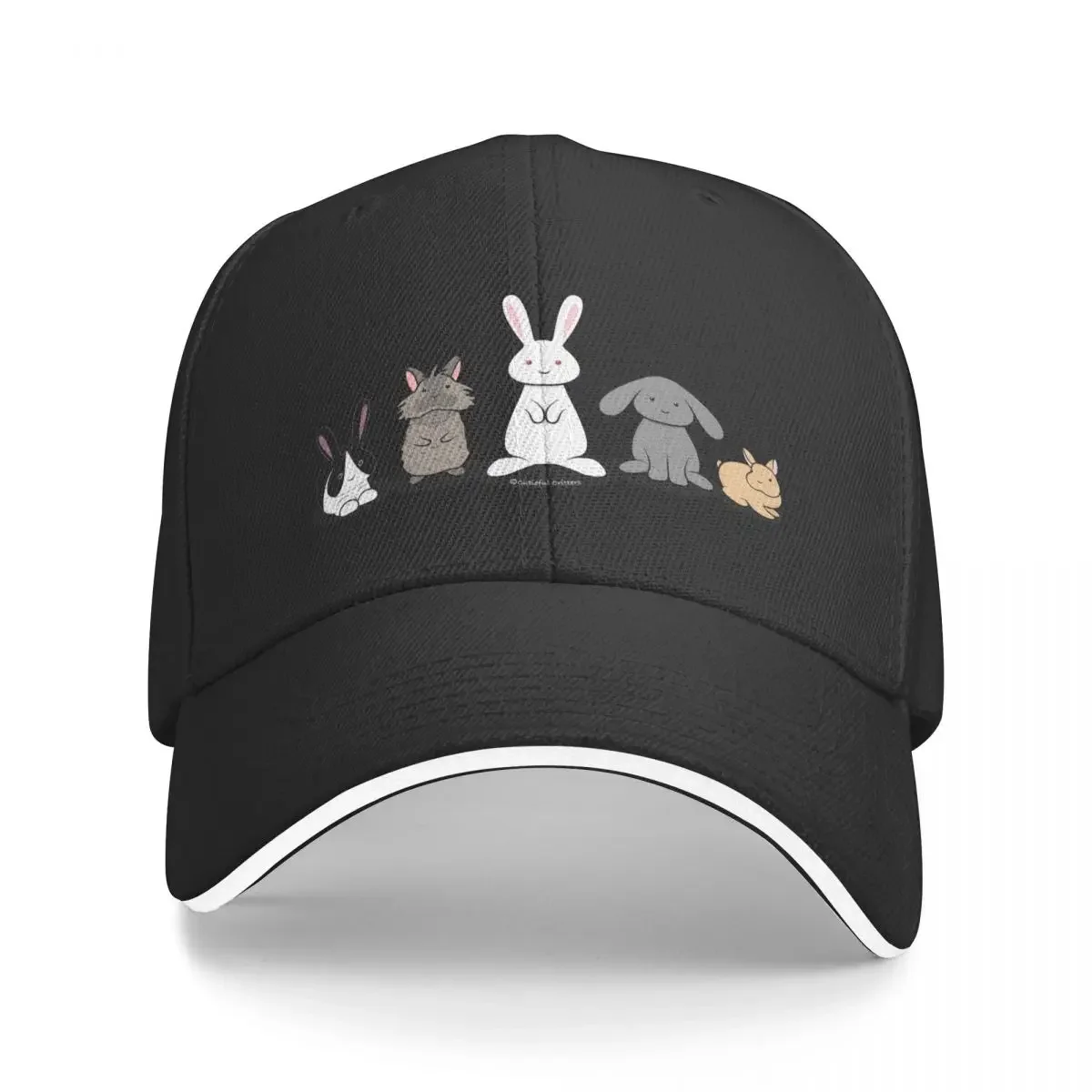 

My favorite breed is rescued - bunniesCap Baseball Cap Sunscreen Icon Golf Hat Women's Golf Clothing Men's