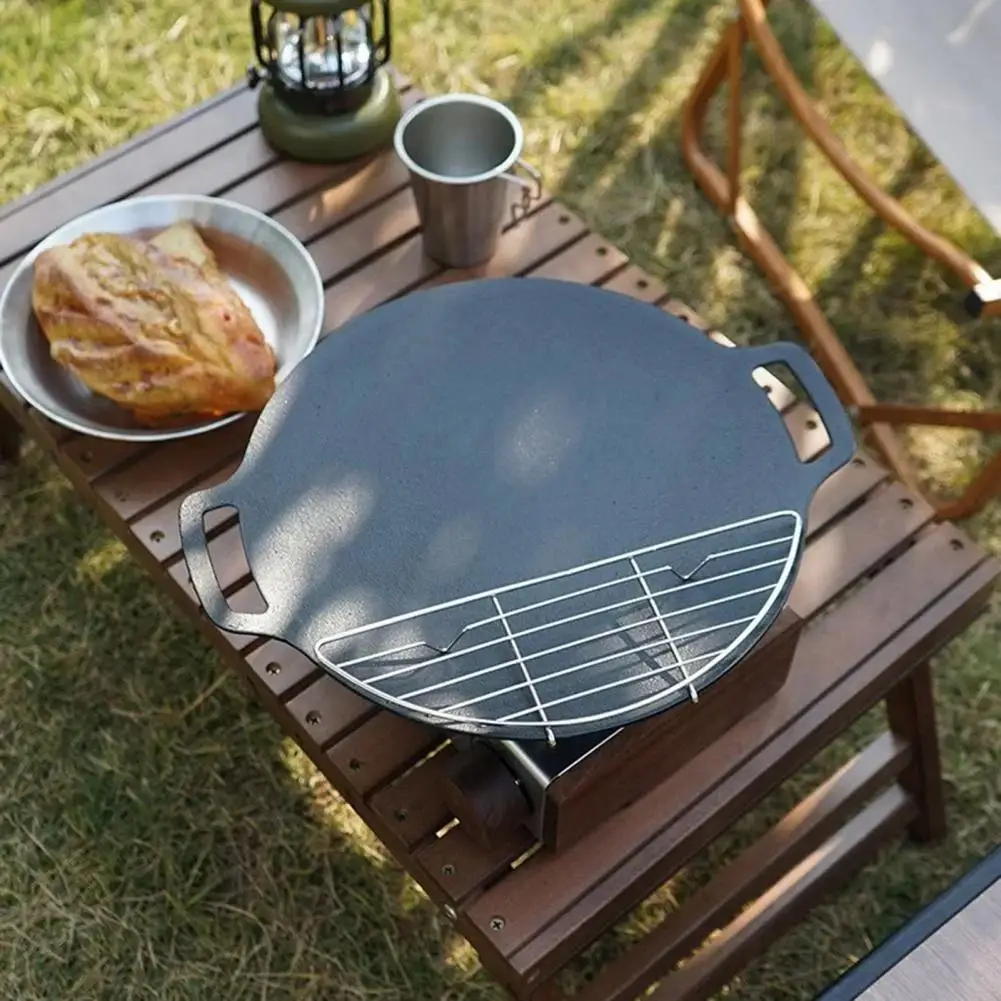 Barbecue Grid Camping Cooking Baking Net Stainless Steel Cooling Rack Wire Grid Cake  Rack Fire Cooking Grill Indoor Outdoor