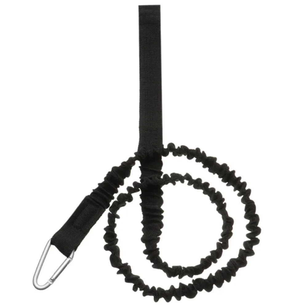 Elastic Kayak Paddle Leash Adjustable Safety Hook Fishing Rod Pole Coiled Lanyard Cord Tie Rope Rowing Boat Accessories