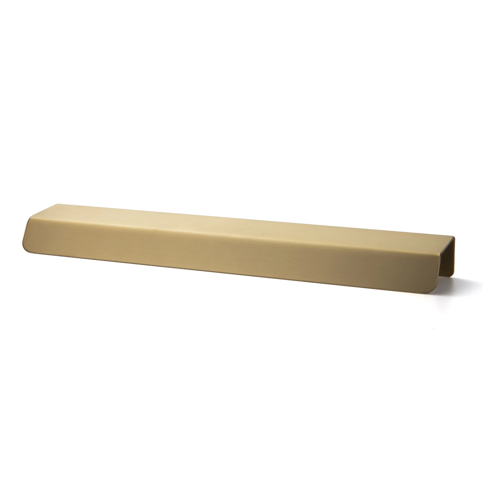Goo-Ki Pure Brass Finger Pulls Luxury Matte Cabinet Handles Brushed Brass Finger Pulls Aluminum Kitchen Cabinet Hardware