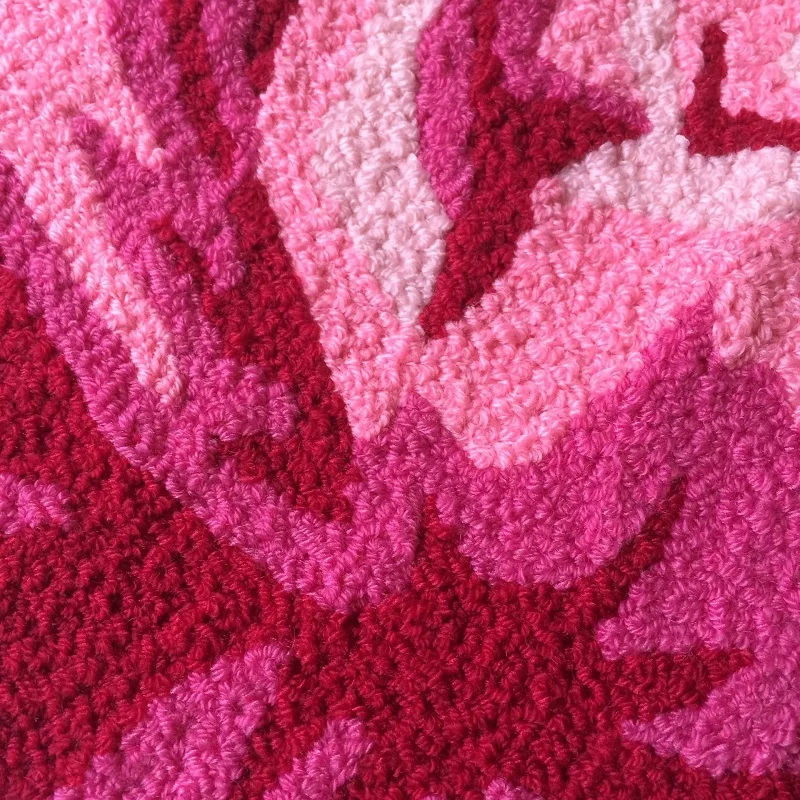 Roses Carpet Floor Mat Anti-Slip Modern Carpet Kitchen Area Rugs Embroidery Rose Flower Shaped Rug for Living Room Wedding Gift 5