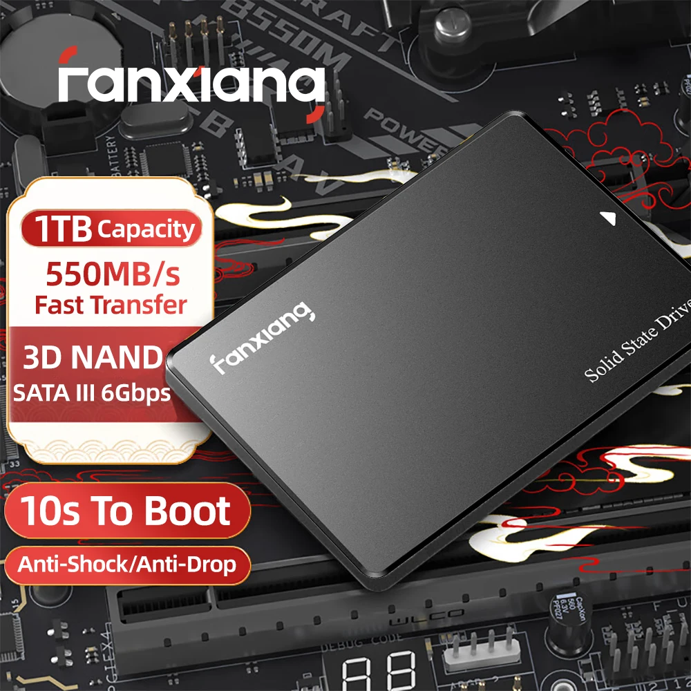 Fanxiang-内部ソリッドステートディスク、ハードドライブ、ssd s101、s102 pro、s109、2.5  