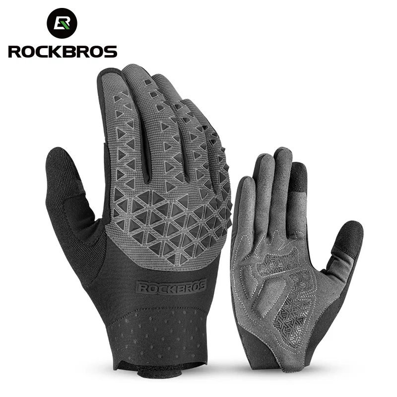 ROCKBROS Cycling Gloves Motorcycle Bicycle MTB Gloves Non-slip SBR Shockproof Motobike Road Bike Gloves Cycling Equipment