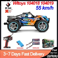 Wltoys 104019 104018 1/10 RC Car 4WD Brushless 55KM/H 2.4G Remote Control Off-Road Drift Racing Car Super RC Toys 1