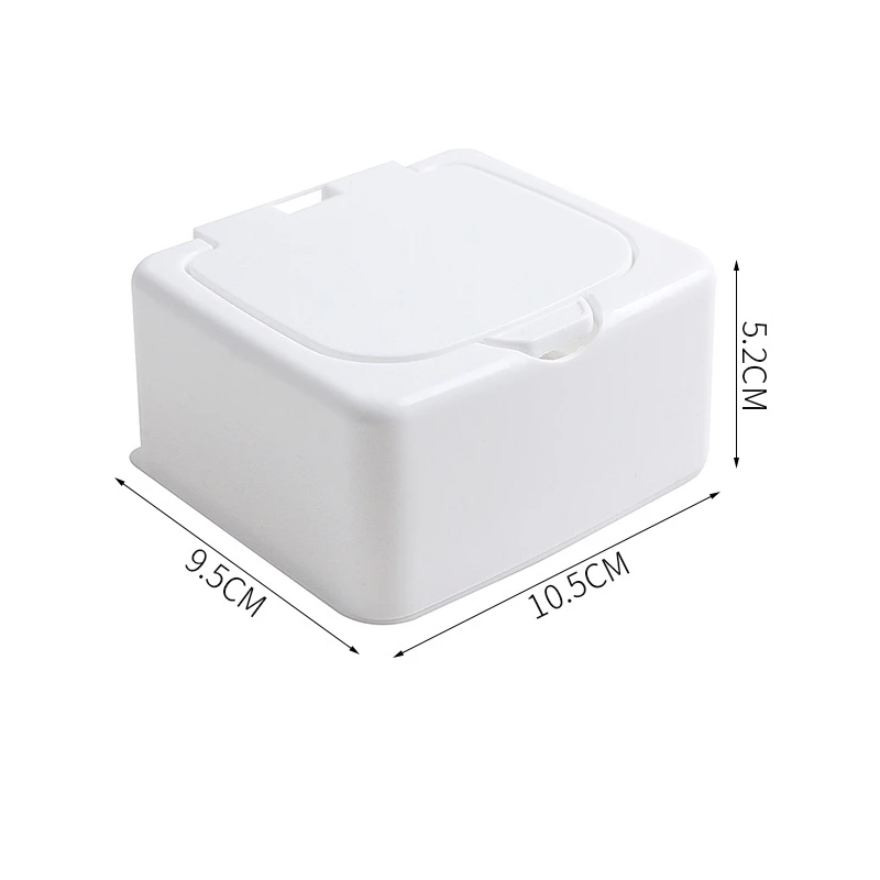 Storage Box Self Adhesive Storage Box Transparent Storage Box Lockable Storage Box 3154 Desktop Storage Box Mini With Pop-Ups Swab Cosmetic Cotton Plastic Dustproof Student Sundries Finishing Box