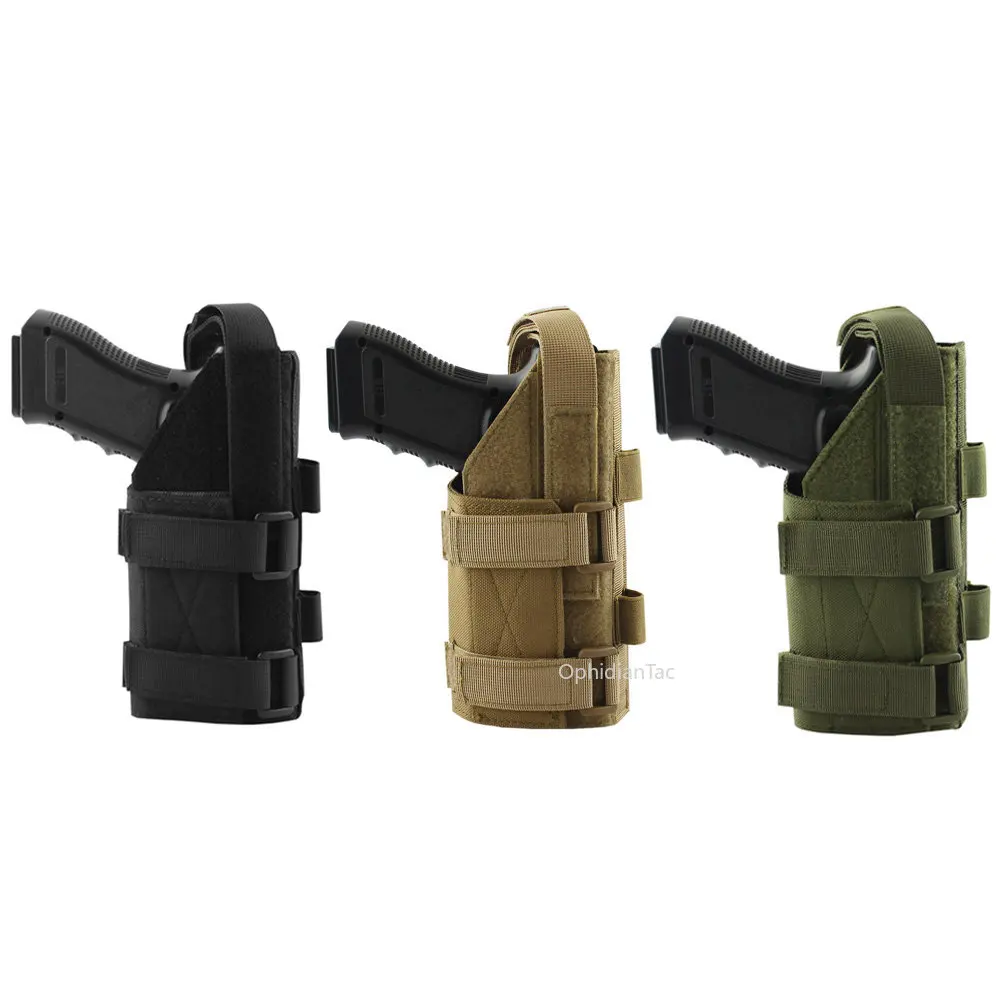 

Two-pack Tactical Gun Holster Molle Modular Belt Pistol Holster For Right Handed Shooters M9 1911 Glock 17 19 22 23 31 32 34 35