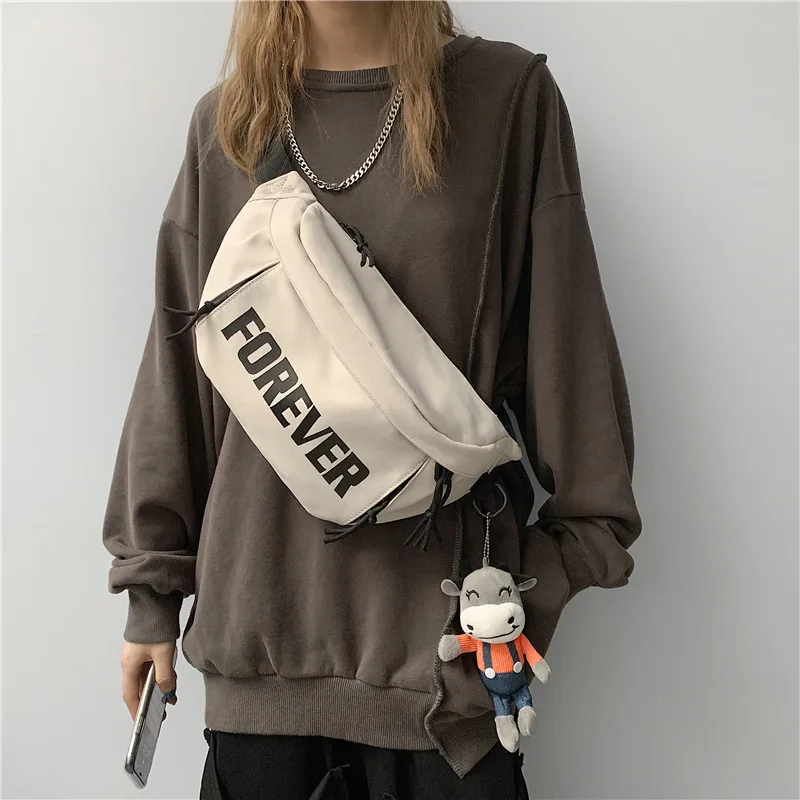 Fashionable Chest Bag for Both Men and Women Trendy Street Couple Waist Bag Simple and Versatile Single Shoulder Crossbody Bag