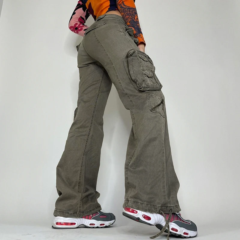 y2k low waist cargo pants