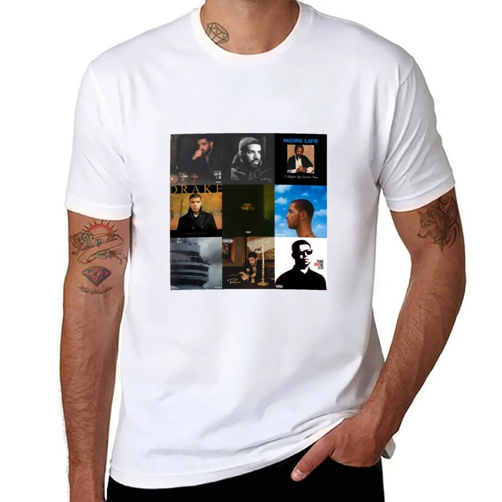 

New Drake Album Covers T-Shirt graphics t shirt Aesthetic clothing oversized t shirt men