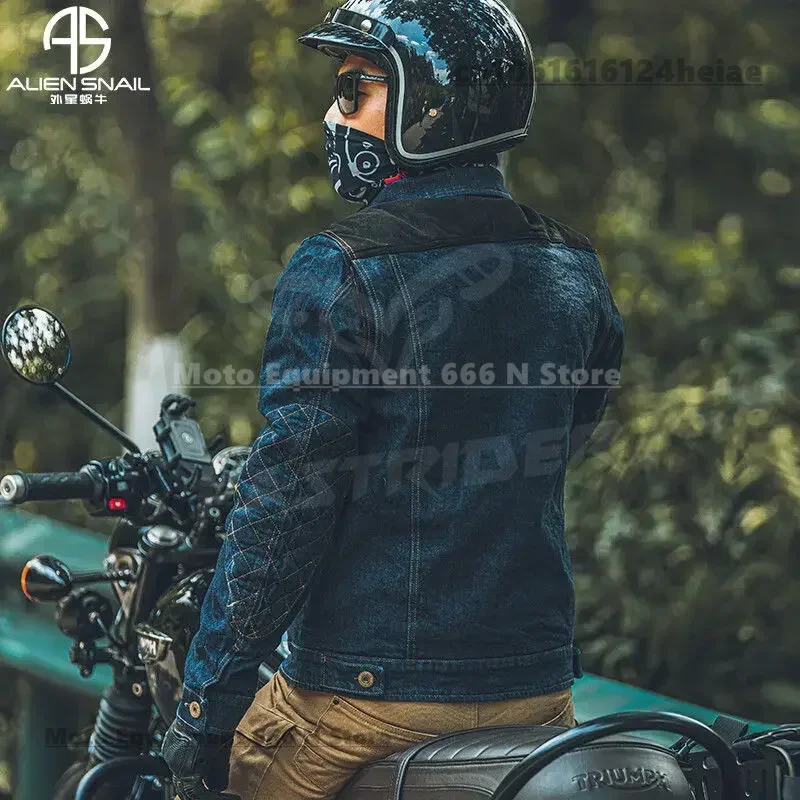 레트로 오토바이 청바지 자켓 망 모토 크로스 오토바이 갑옷 CE 보호 장비 자전거 스케이트 보드 모토 바이크 의류