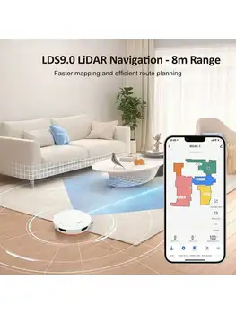 Smart, Wireless, And Efficient Multifunctional Vacuum Cleaner Robot With Powerful Cleaning Capabilities, Designed For Long-Lasti 4