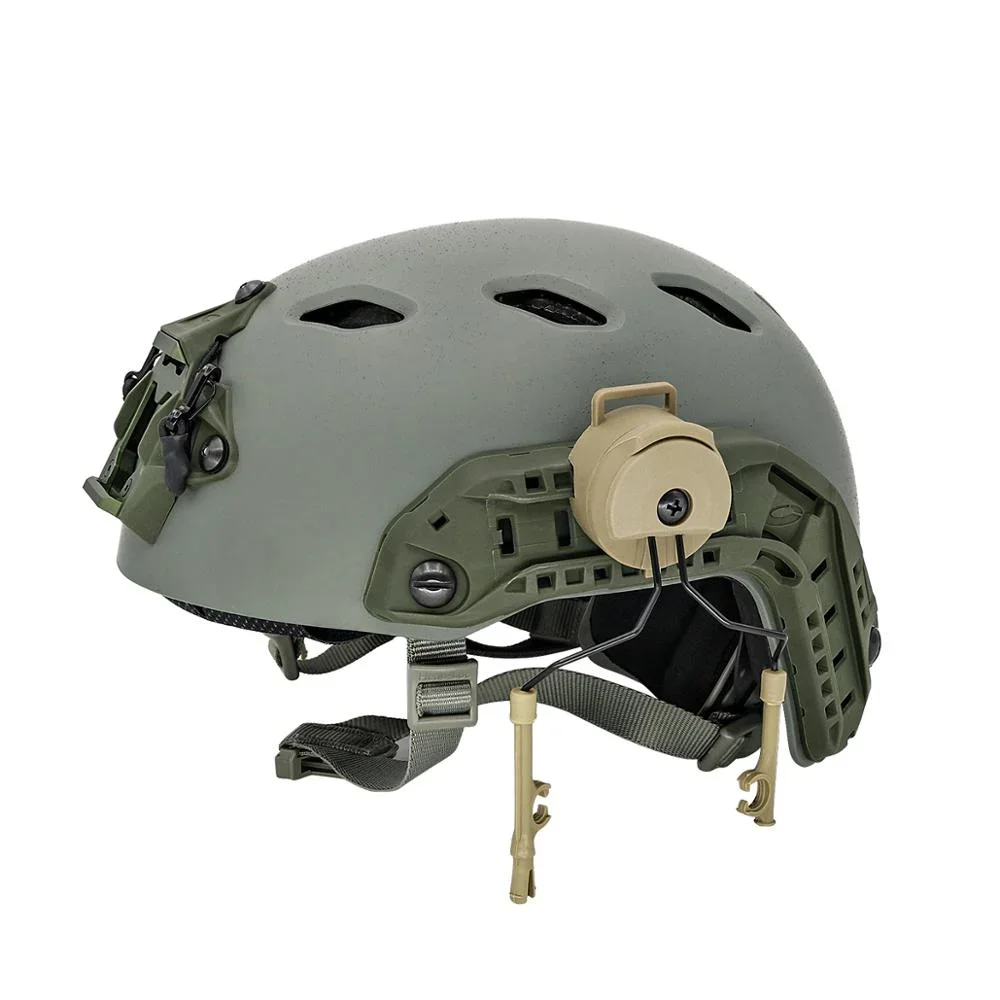 DulMédiateur set-Ensemble d'adaptateurs de rail de coque de casque, Fast Ops Core, Comtac II Series, casque antibruit militaire, prompt ket