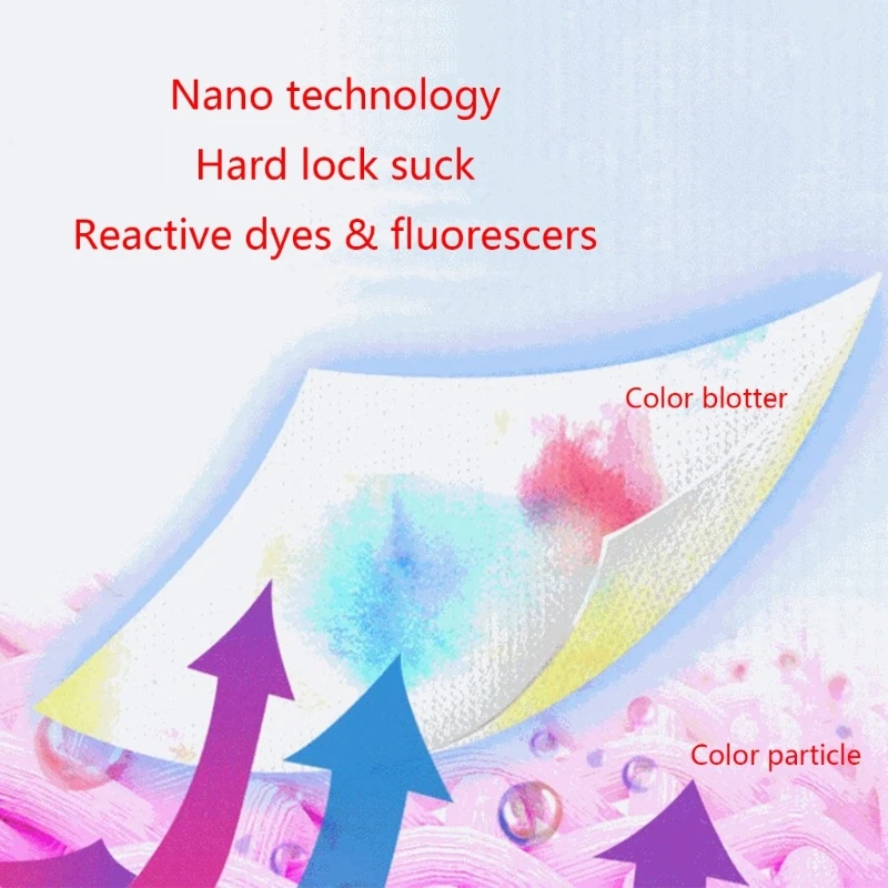 Color Catch Sheets 50Pcs for Laundry Dye Trapping