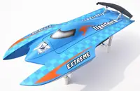 DT E22 Fiber Glass 70km/h Electric Racing PNP Remote Control Boat Model W/ Motor Servo ESC TH02623-SMT7 2
