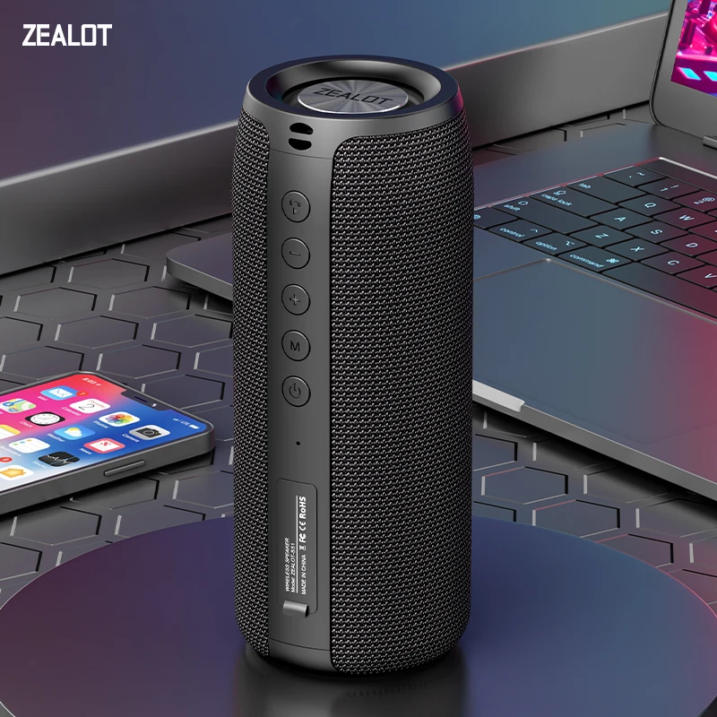 ZEALOT-S51 TWS Portable Bluetooth Speaker Wireless Bass Subwoofer