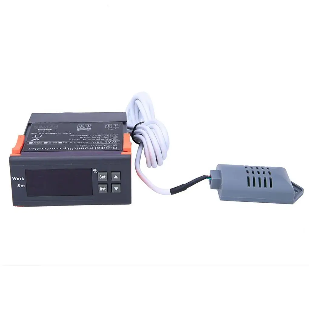 

220V Digital Air Humidity Control Controller Range 1%-99%RH HM-40 Type Sensor