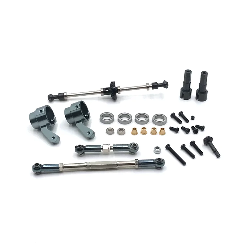 Metal Upgrade Front Axle Parts For WPL C14 C24 B14 B24 B16 B36 HengLong