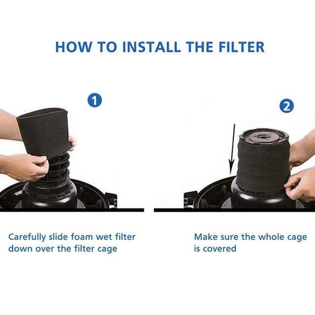 HQRP Foam Filter Sleeves For ShopVac LB550B, LB625, LB650,, 59 OFF