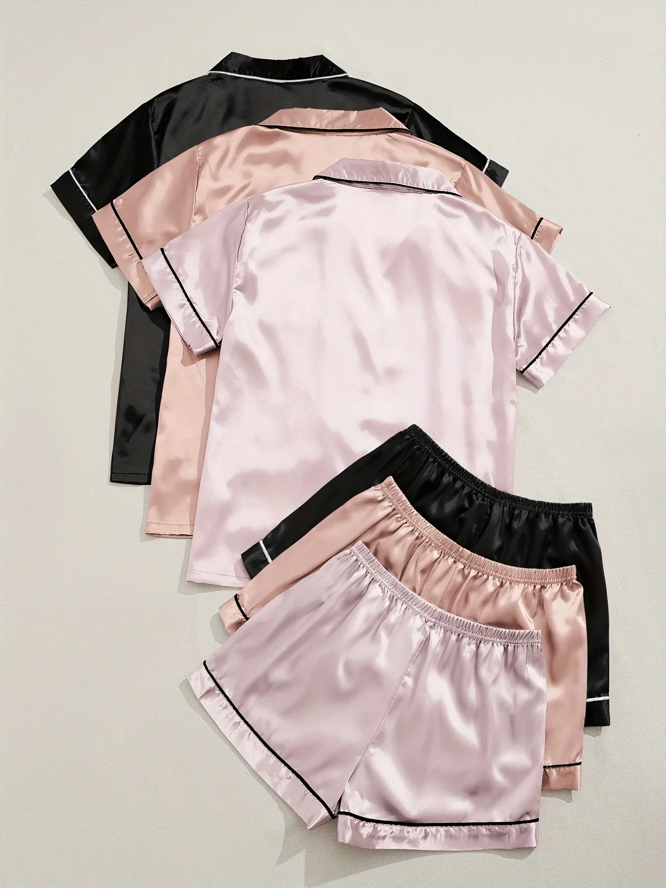 Pajama Sets Shein Pyjama Ã©tÃ© Floral Print Night Suit Set Shein