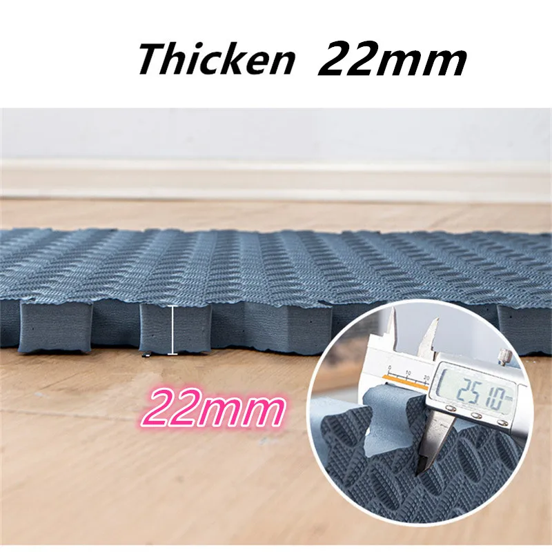 Foot Mat 60x60cm Floor Noise Mat 8PCS Thick 2.5cm Tatame Baby Play Mat Activities Mat for Baby Folding Carpet Game Puzzle Mat 6